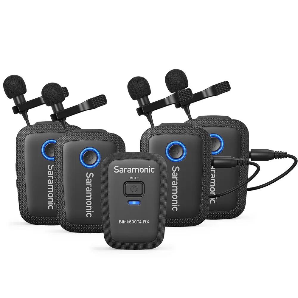 Blink500 T4 | 4-channel Wireless Microphone System – saramonic Blink500 T4 | 4-channel Wireless Microphone System – saramonic