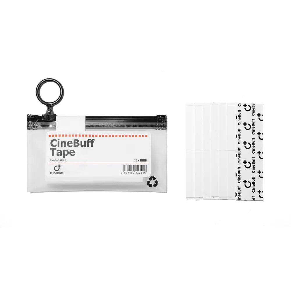 CineBuff Tape | Double-Sided Hypoallergenic Clear Tape