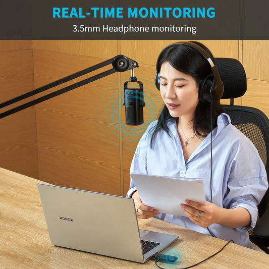 SR-MV2000W | Grote diafragma USB Studio microfoon