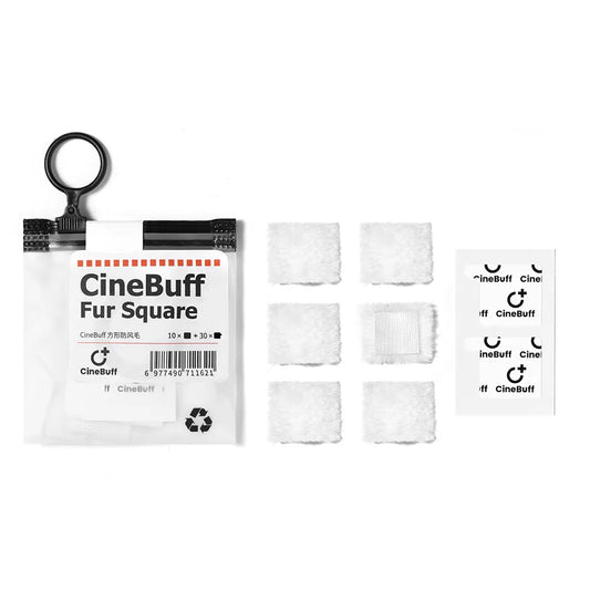 CineBuff Fur Square | High-Density Lav Mic Windshield
