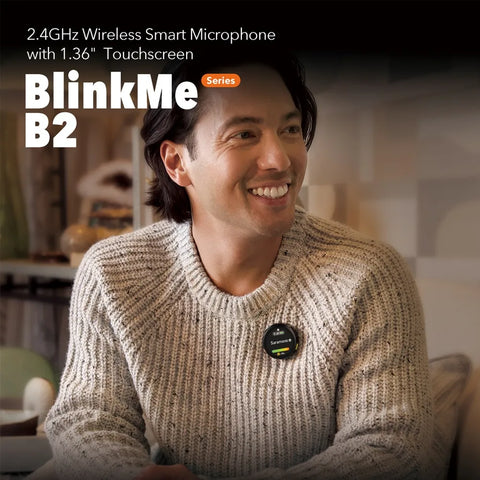 BlinkMe | 2.4 GHz draadloze slimme microfoon met touchscreen BlinkMe | 2.4 GHz draadloze slimme microfoon met touchscreen