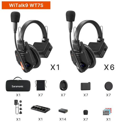 Witalk9 -systeem | Full-duplex draadloos intercom headset-systeem Witalk9 -systeem | Full-duplex draadloos intercom headset-systeem