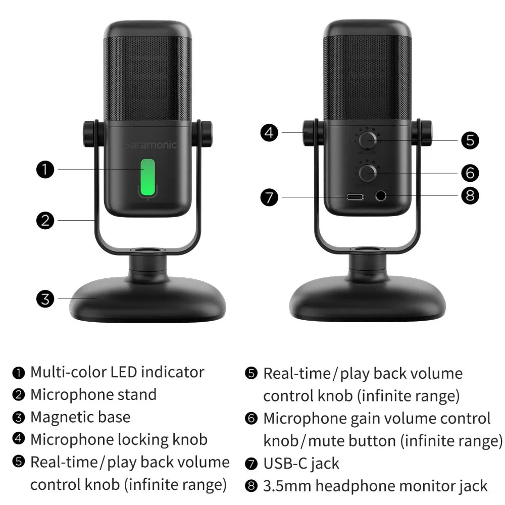 SR-MV2000W | Large Diaphragm USB Studio Mic – saramonic SR-MV2000W | Large Diaphragm USB Studio Mic – saramonic