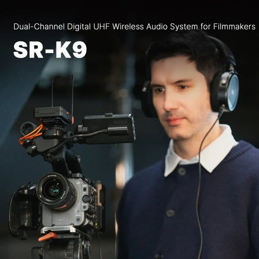 K9 |映画製作者向けのデュアルチャネルデジタルUHFワイヤレスオーディオシステム
