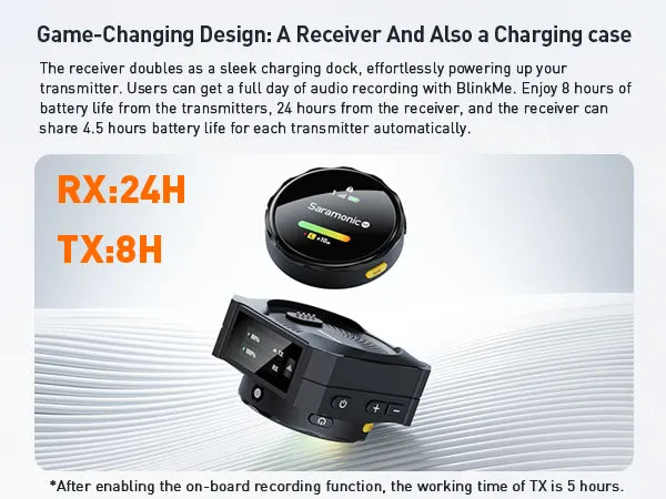 Saramonic BlinkMe | Wireless Smart Microphone with Touchscreen Saramonic BlinkMe | Wireless Smart Microphone with Touchscreen