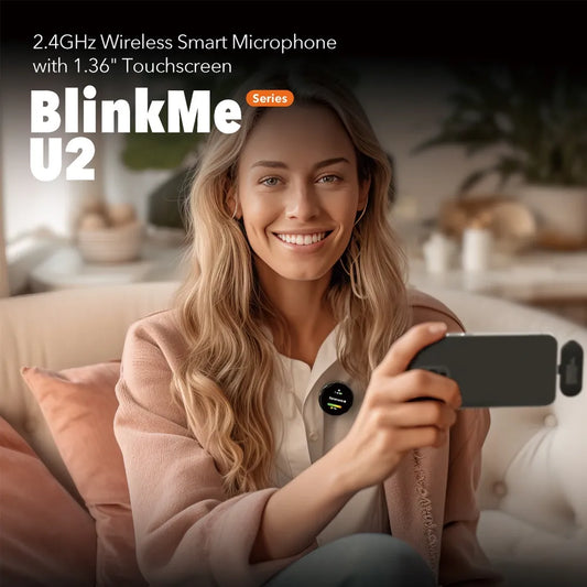 BlinkMe | 2.4 GHz Wireless Smart Microphone with Touchscreen