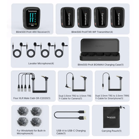 Blink500 ProX B8 | 4-Channel Wireless Lavalier Microphone System Blink500 ProX B8 | 4-Channel Wireless Lavalier Microphone System