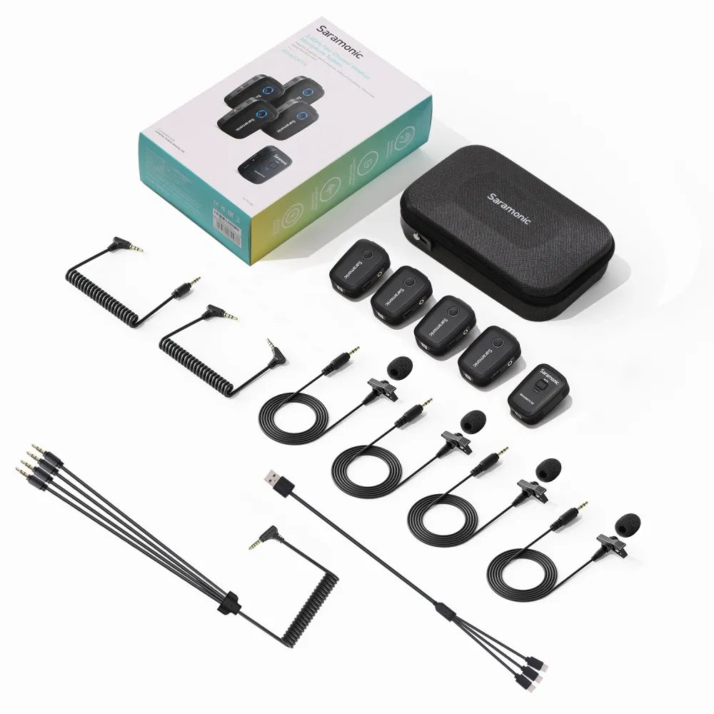 Saramonic Blink500 T4 - 4-Channel Wireless Mic System – saramonic Saramonic Blink500 T4 - 4-Channel Wireless Mic System – saramonic