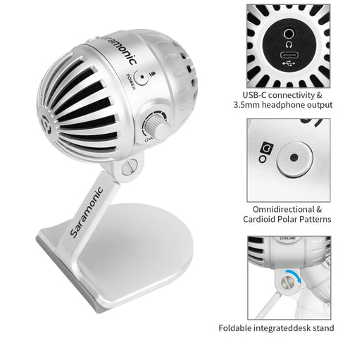 Smartmic MTV500 | Desktop USB Studio Microphone
