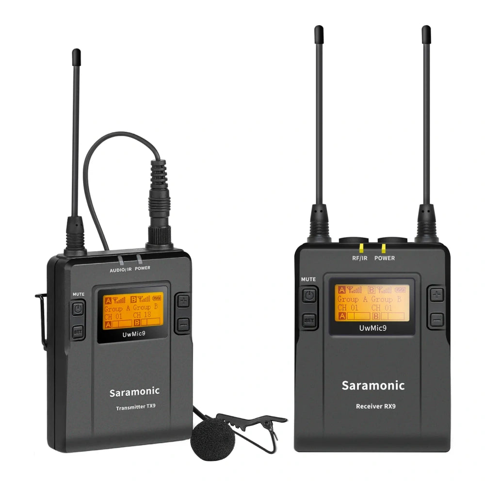 UwMic9 | UHF Wireless Lavalier Microphone System – saramonic UwMic9 | UHF Wireless Lavalier Microphone System – saramonic
