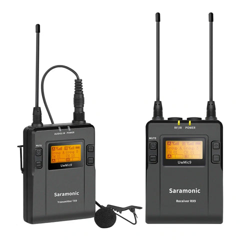 Saramonic UwMic9-JP Kit 2 ワイヤレスマイク 2 UwMic9 | UHF Wireless Lavalier Microphone System – saramonic